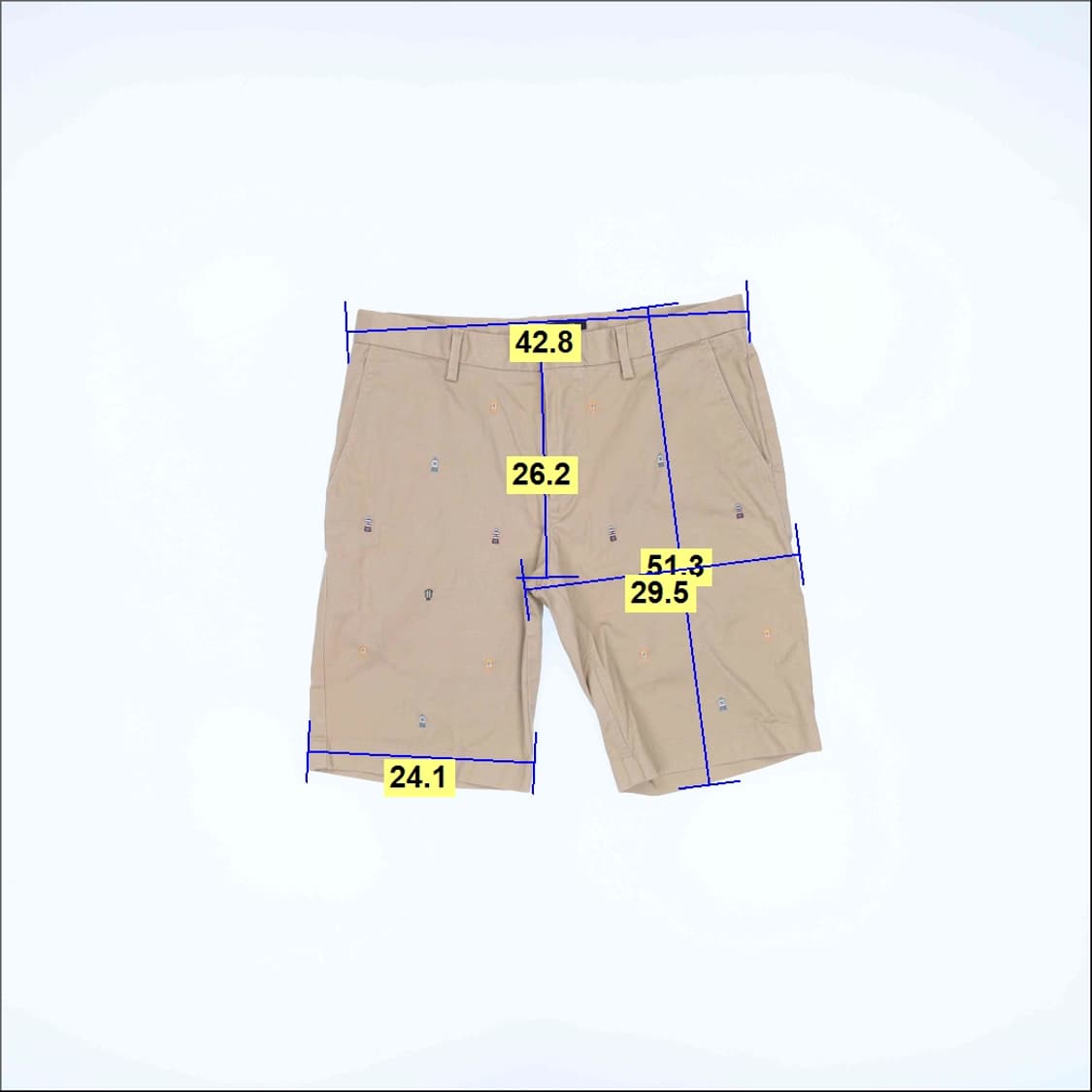 82 헤지스 자수 코튼반바지 0316H1 상품이미지6