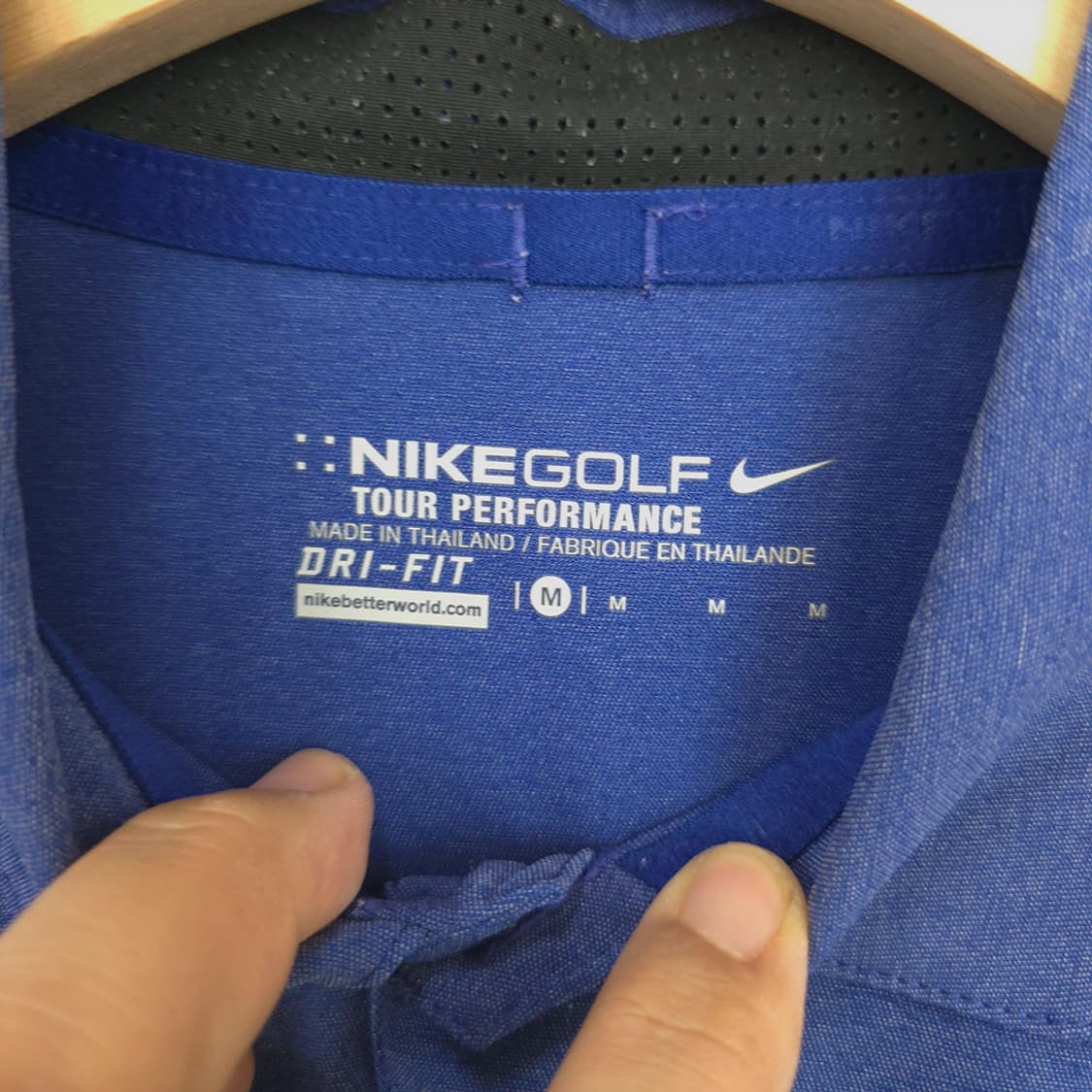 나이키 Nike 골프 투어 퍼포먼스 드라이핏 폴로티 블루/화이트 M 상품이미지6