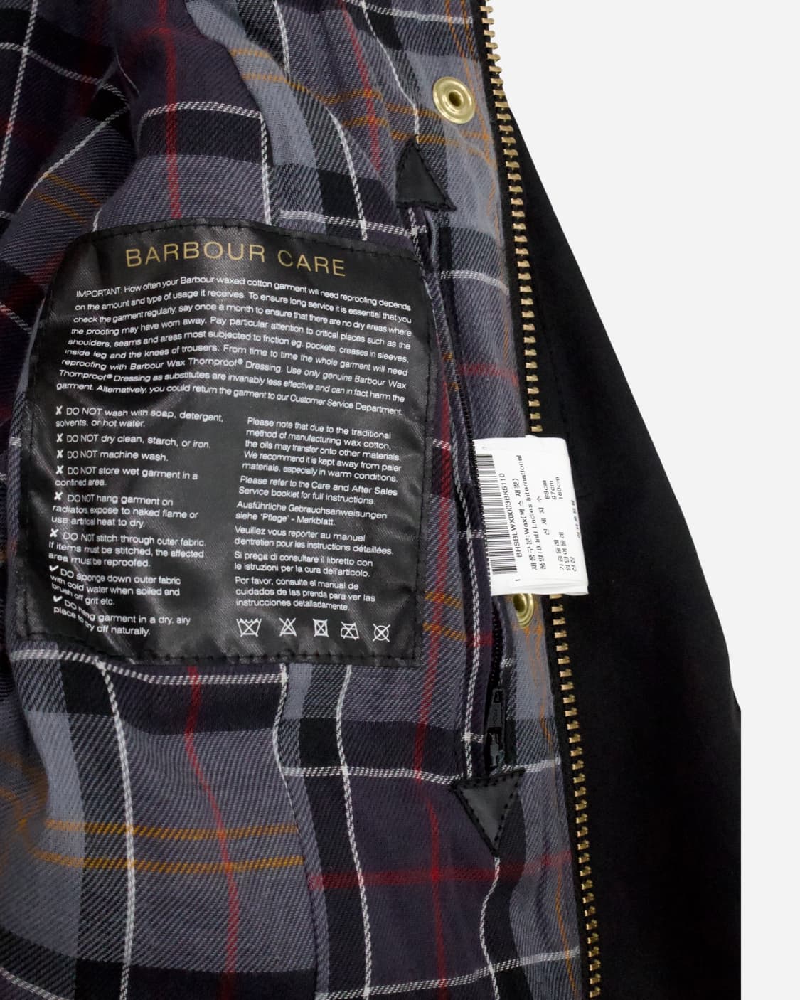 Barbour International Waxed Jacket 상품이미지6