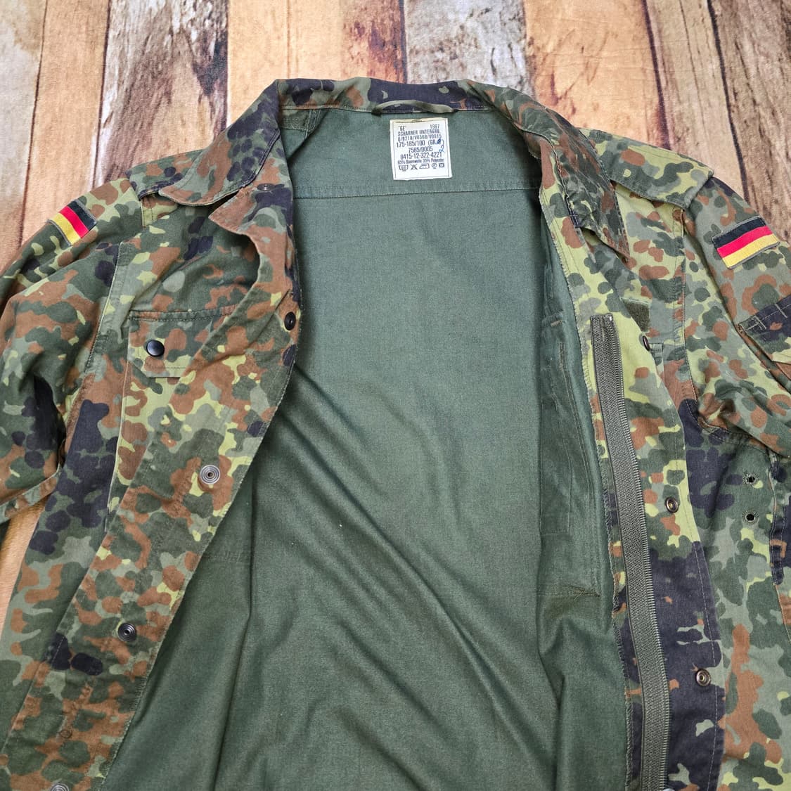 90년대 독일군 플랙탄 카모 필드셔츠 상품이미지3
