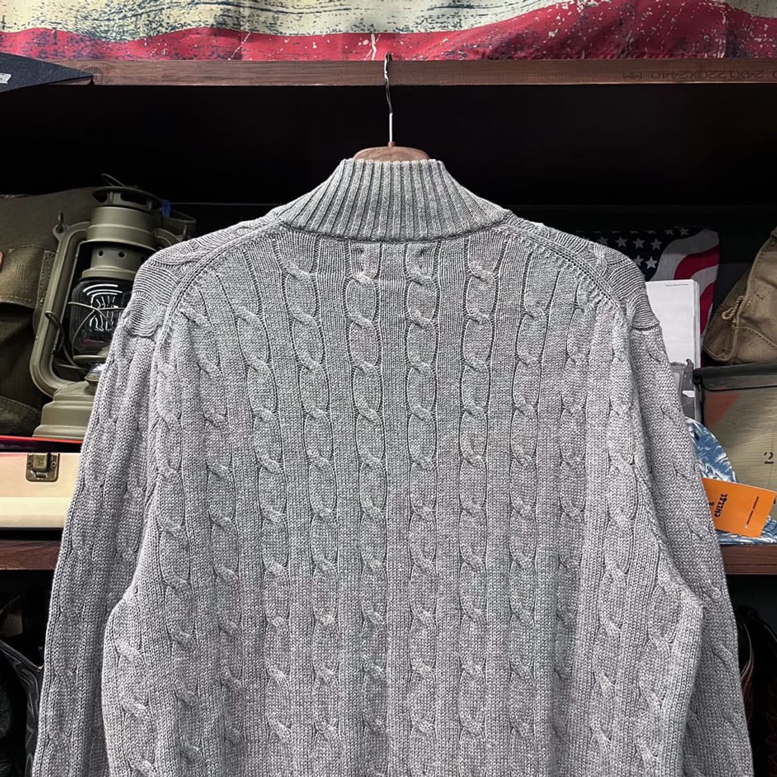 폴로 랄프로렌 꽈배기 집업 니트 스웨터 상품이미지4