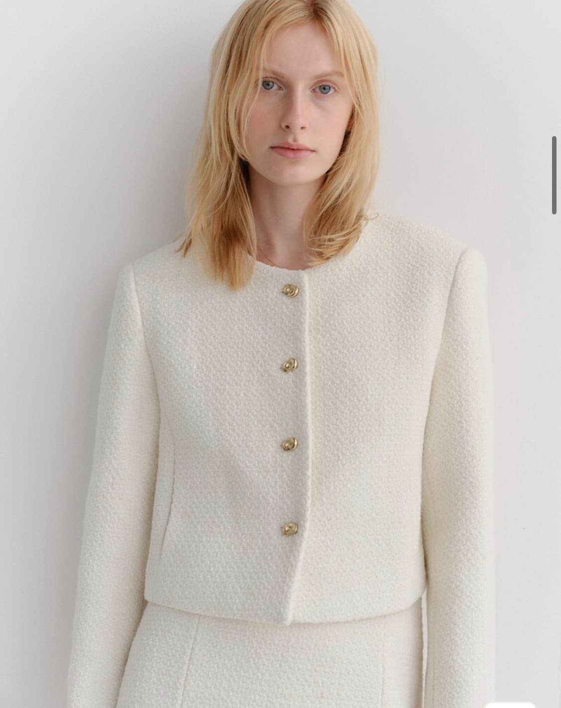 아르카익 concept tweed jacket_ivory M 상품이미지1