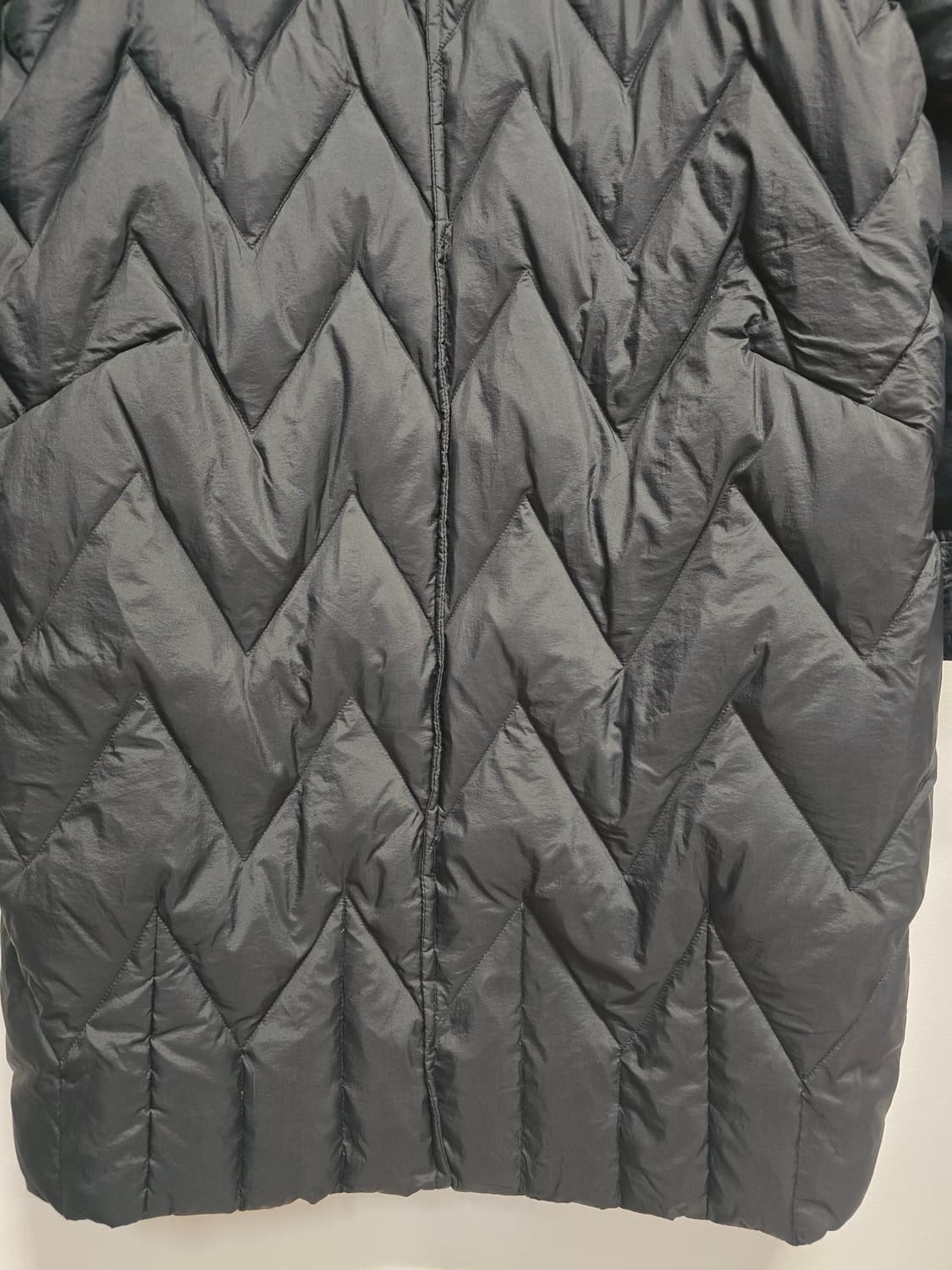 엘렌  퀼팅 다운롱패딩 블랙 상품이미지7