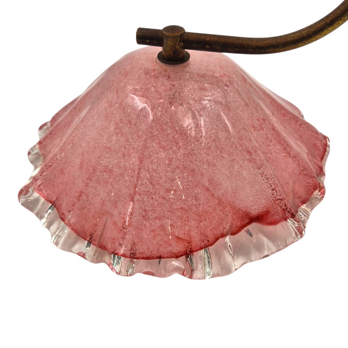 60s 이와타 핸드블로운 핑크 대형 셸 램프 상품이미지5