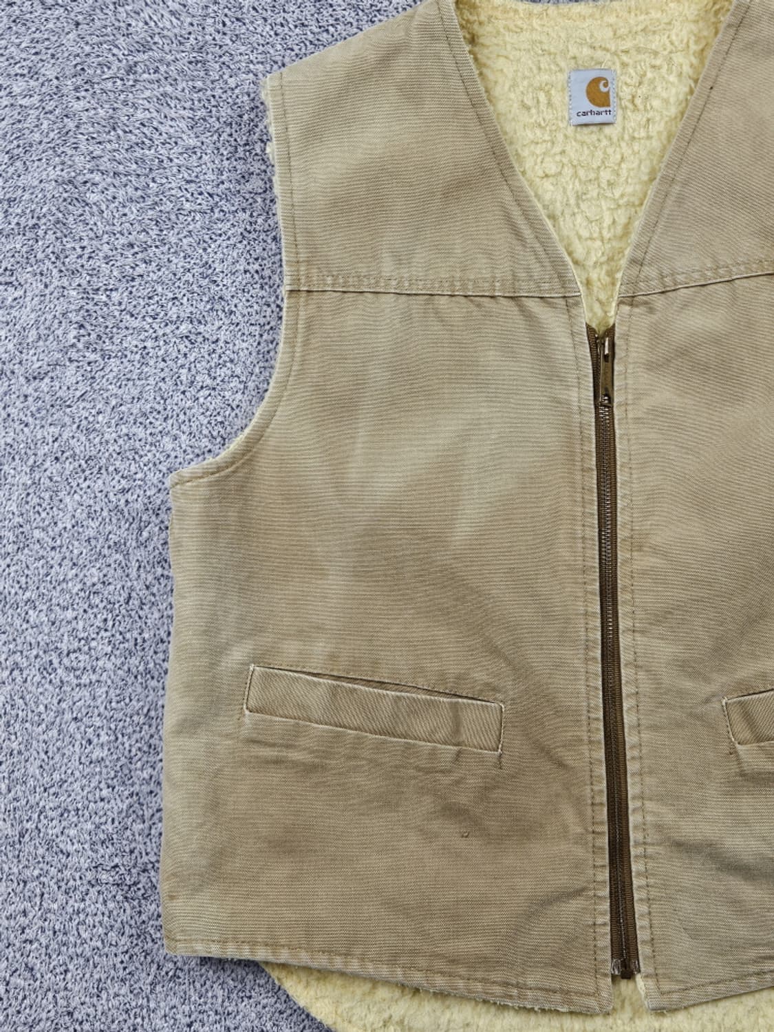 USA 칼하트 덕 캔버스 쉐르파 워크 베스트 (상세설명참조)/ 10356 상품이미지5