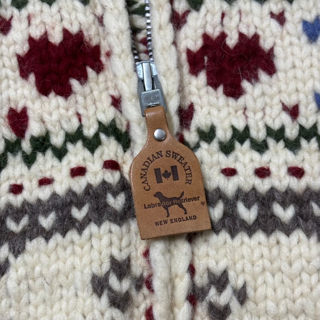 Canadian Sweater 캐나다 코위찬 헤비울 스웨터 상품이미지6