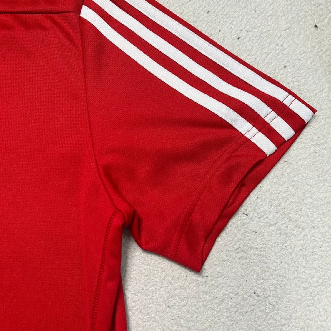 ADIDAS 기능성 티셔츠 레드 L 상품이미지3