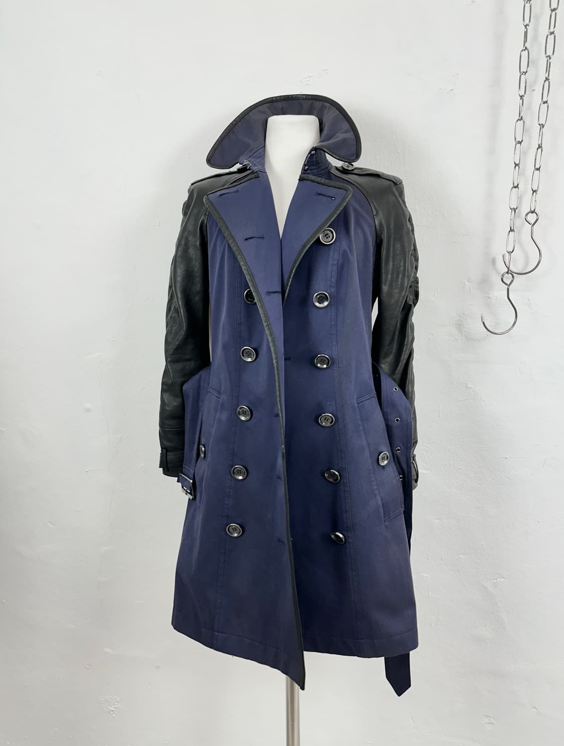 Burberry Brit Napoleon Leather-Mix Jacke 상품이미지8