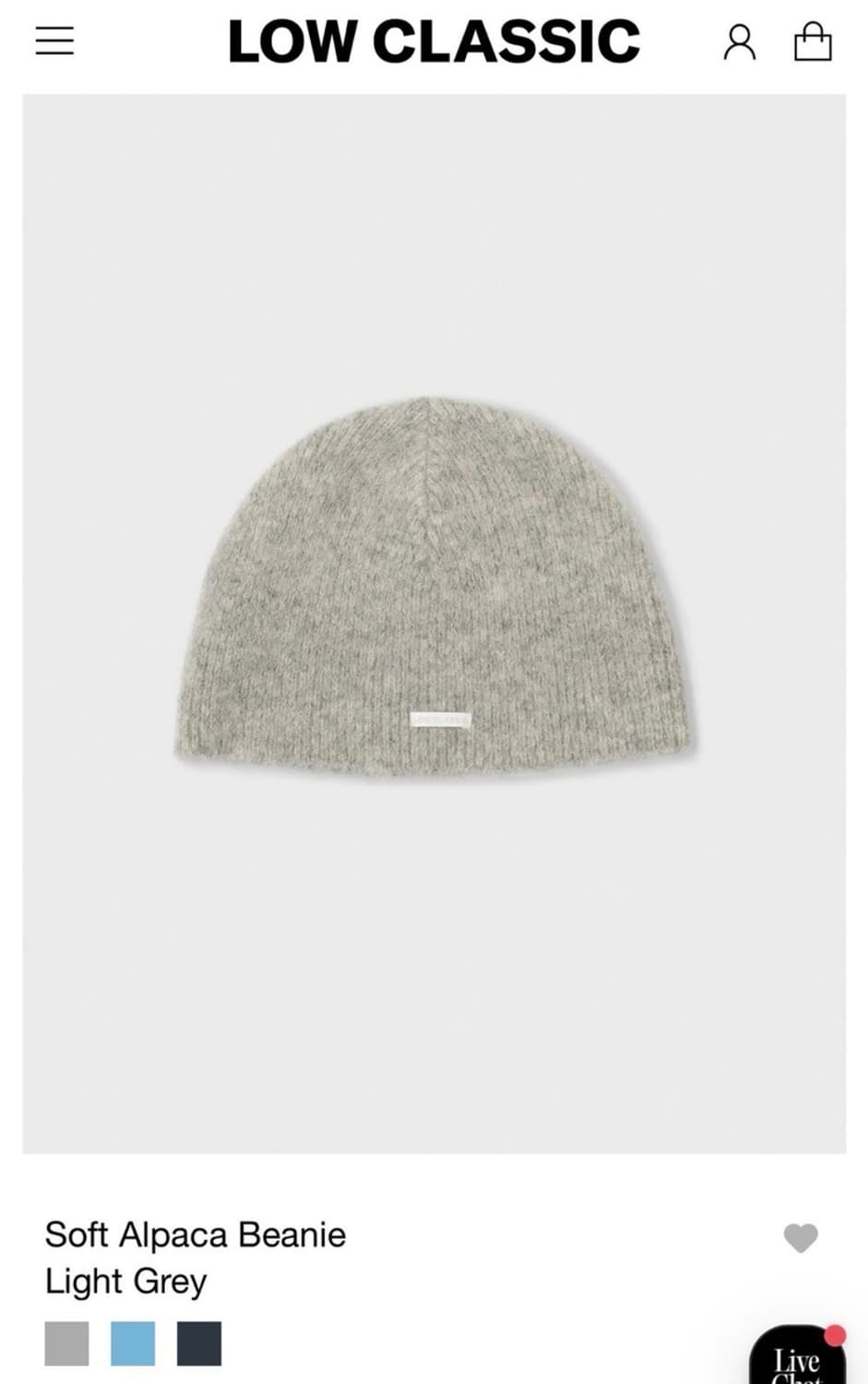 Lowclassic 로우클래식 알파카 비니 상품이미지1