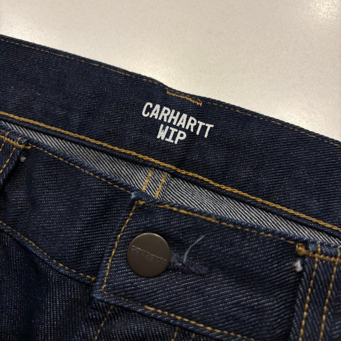 [34] 칼하트 WIP 데님 진청 반바지 팬츠 C657 상품이미지4