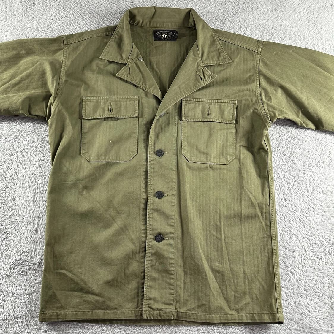RRL 더블알엘 배로우 밀리터리 셔츠 올리브 상품이미지2