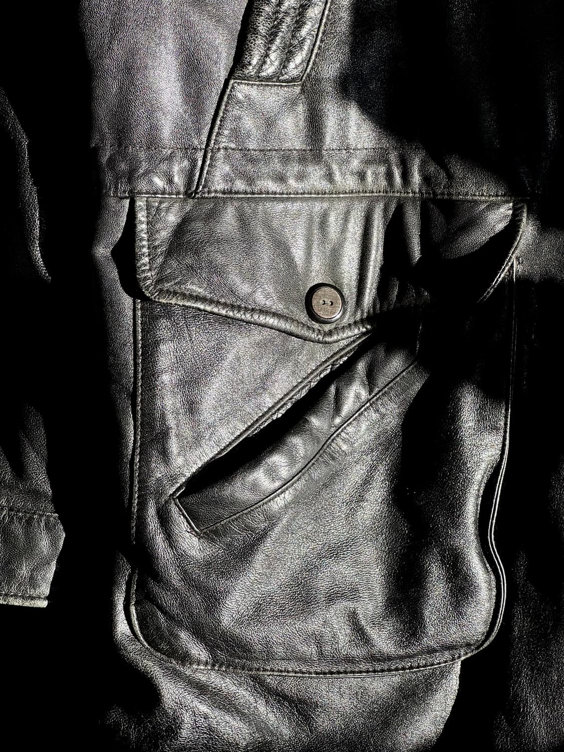 빈티지 레더 헌팅자켓 올드갭 카코트 상품이미지4