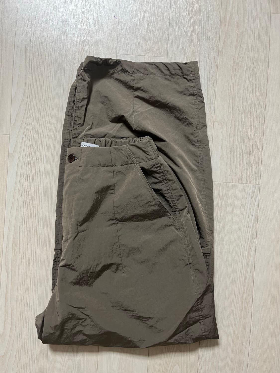 [아모멘토] 23ss 립스탑 나일론 팬츠_브라운(Msize) 상품이미지5