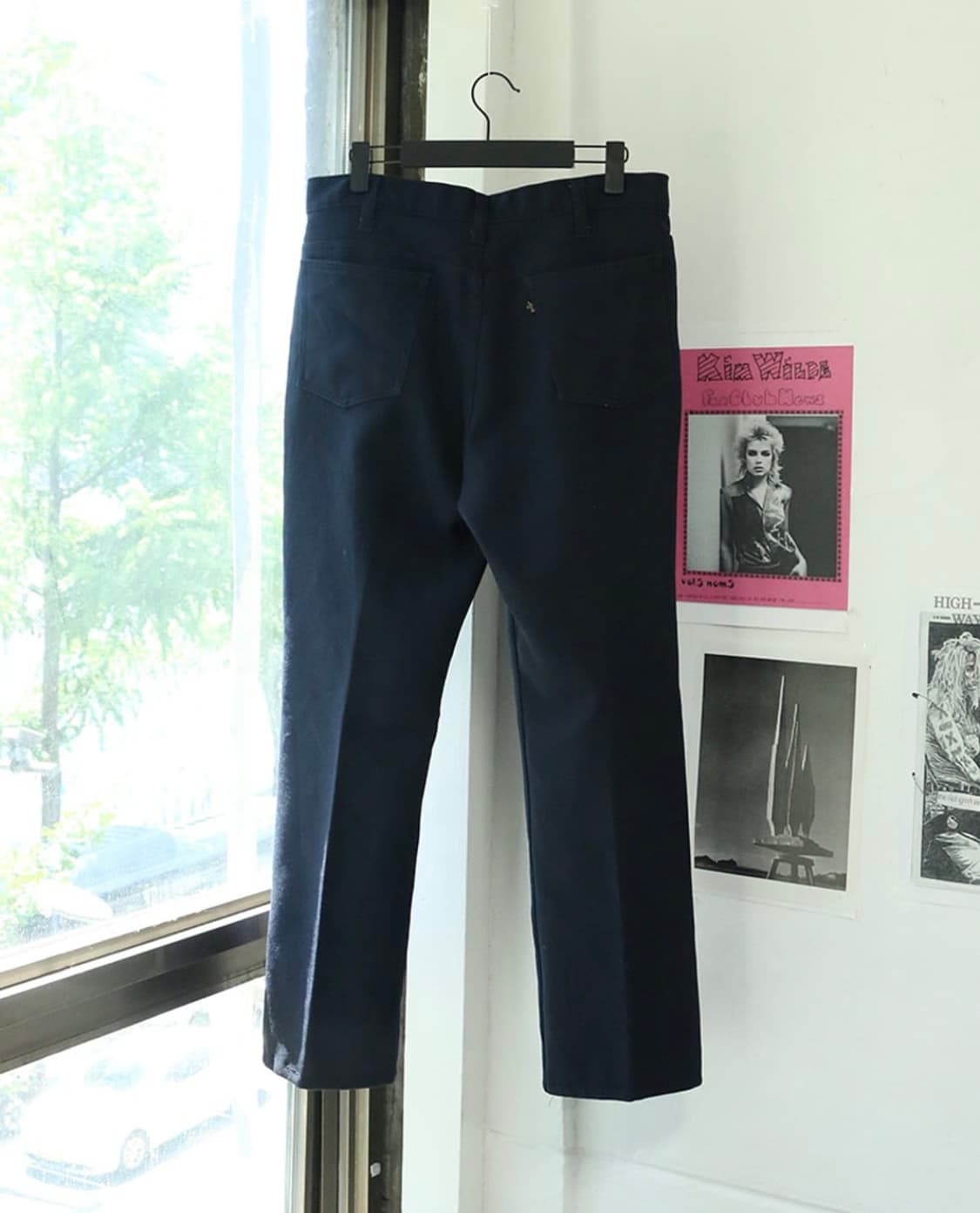 80s 리바이스 네이비 스타프레스트 부츠컷 팬츠 상품이미지5