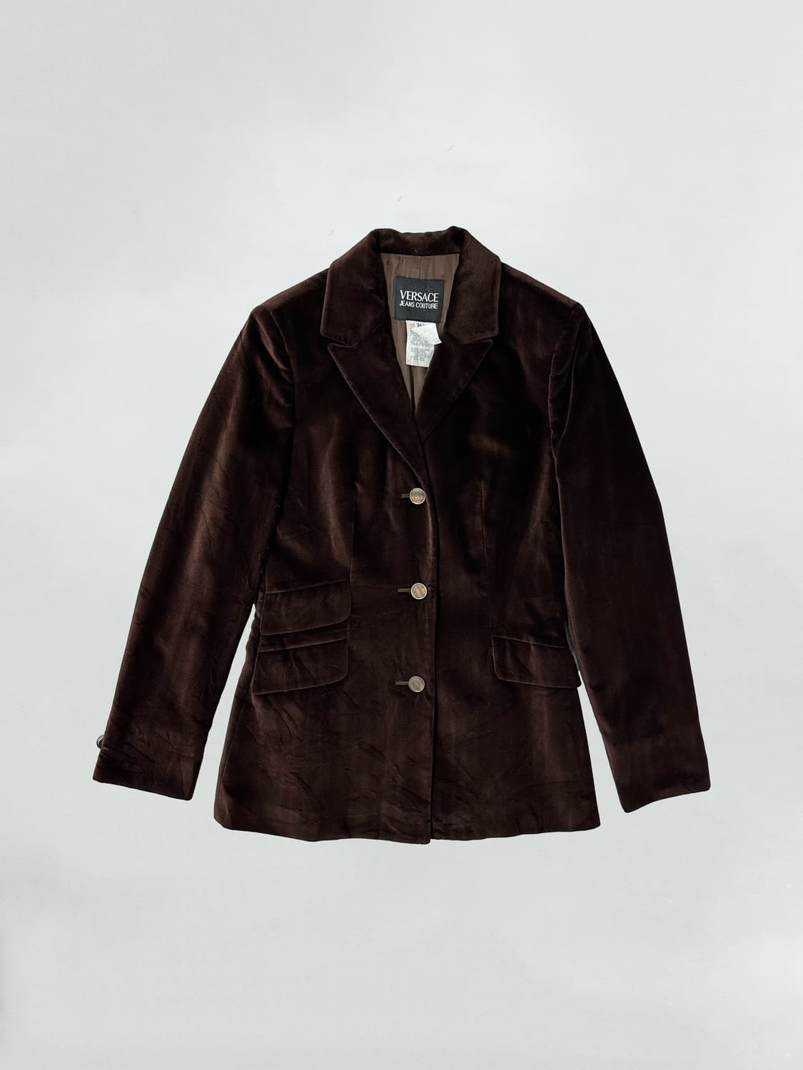 베르사체 벨벳 헤링본 메두사 버튼 자켓 상품이미지2