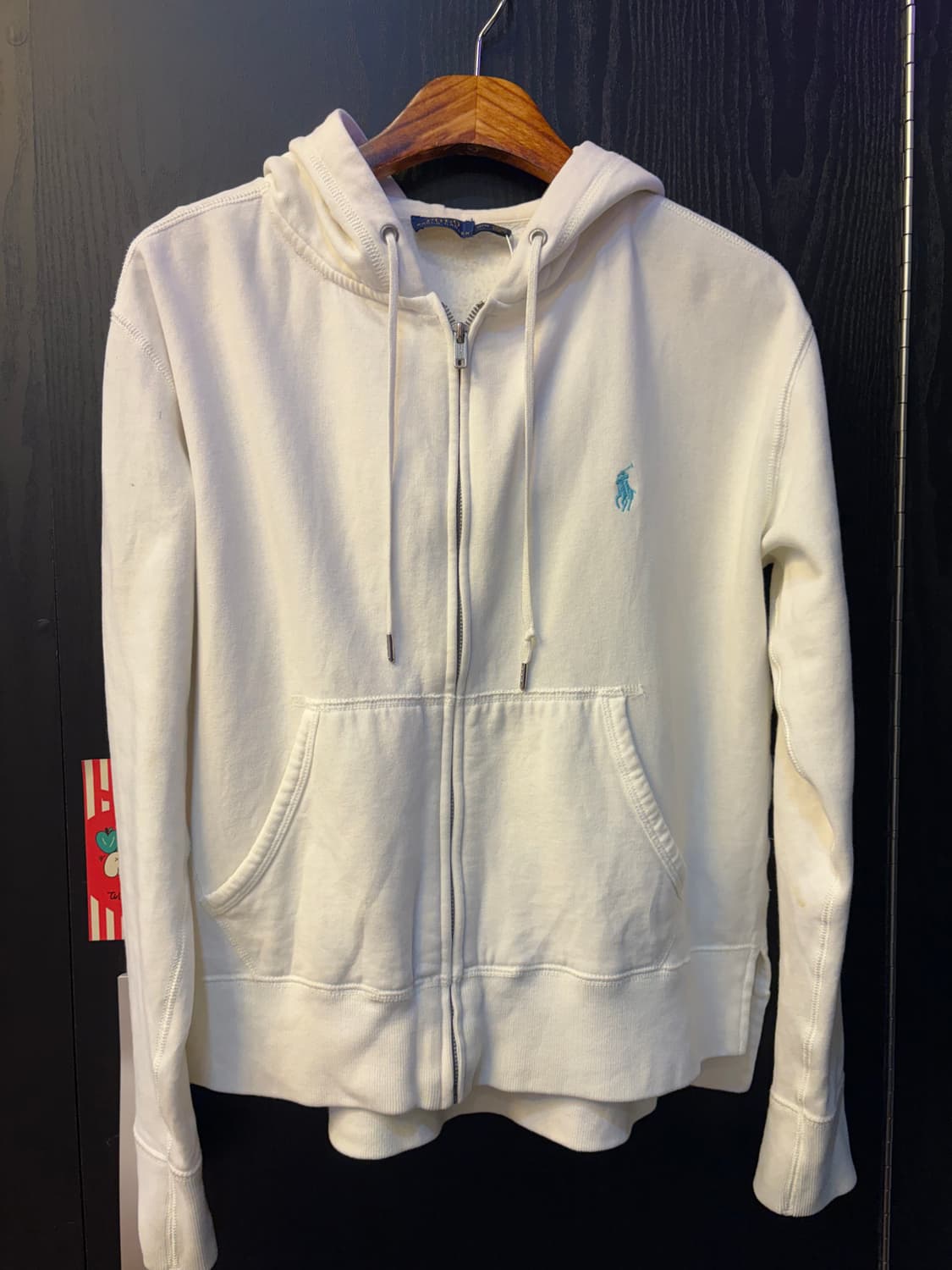 폴로 랄프로렌 화이트 집업 후드 상품이미지3