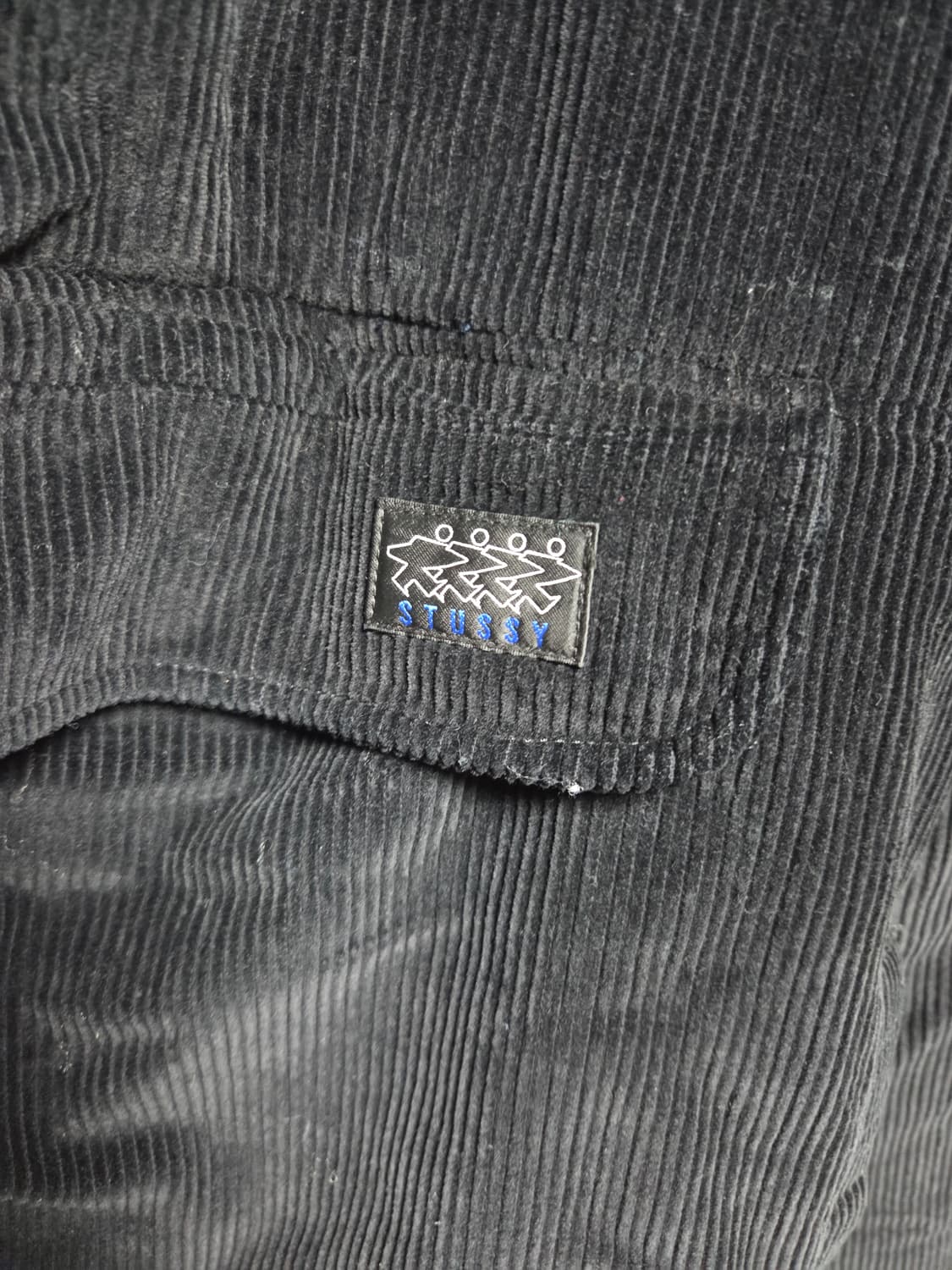 스투시 코듀로이 모크넥 풀오버 블랙 M 상품이미지2