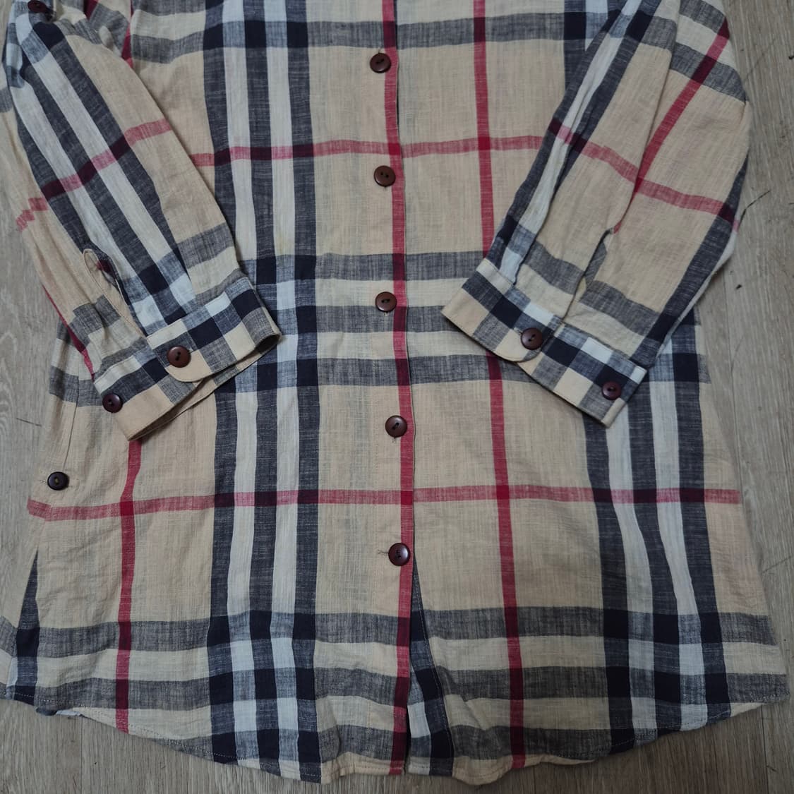 버버리 브릿 여성 노바체크 셔츠 2XL(110) 상품이미지3