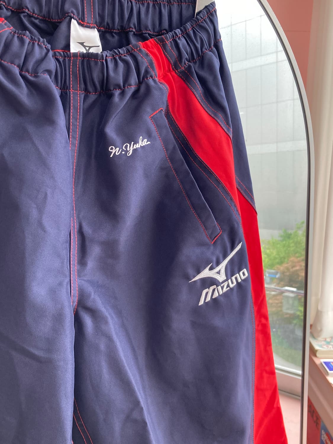 미즈노 mizuno 네이비 스포츠 조거팬츠 상품이미지2