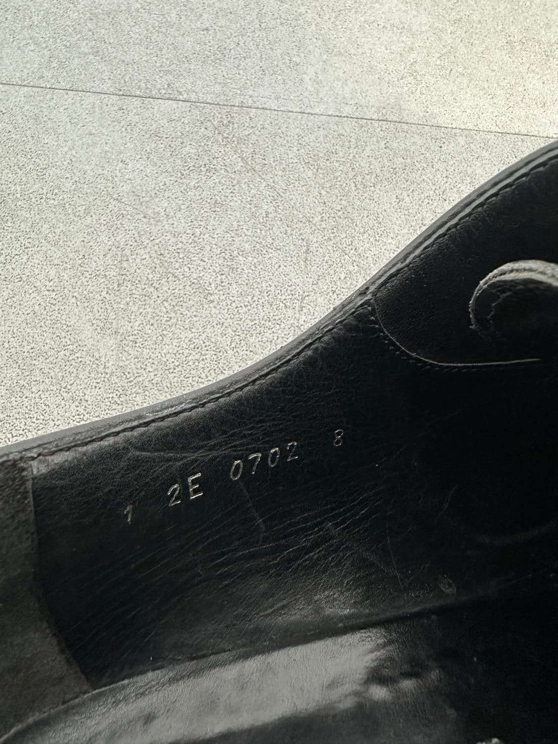 프라다 스퀘어토 블랙 레더 더비슈즈 상품이미지7