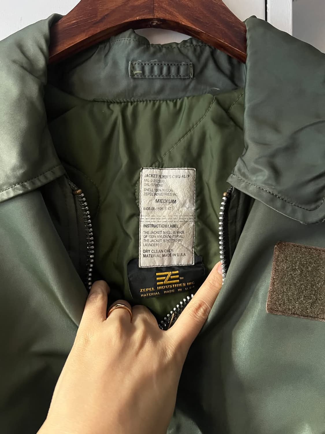 [XL]U.S 밀리터리 CWU-45P 항공점퍼 상품이미지3