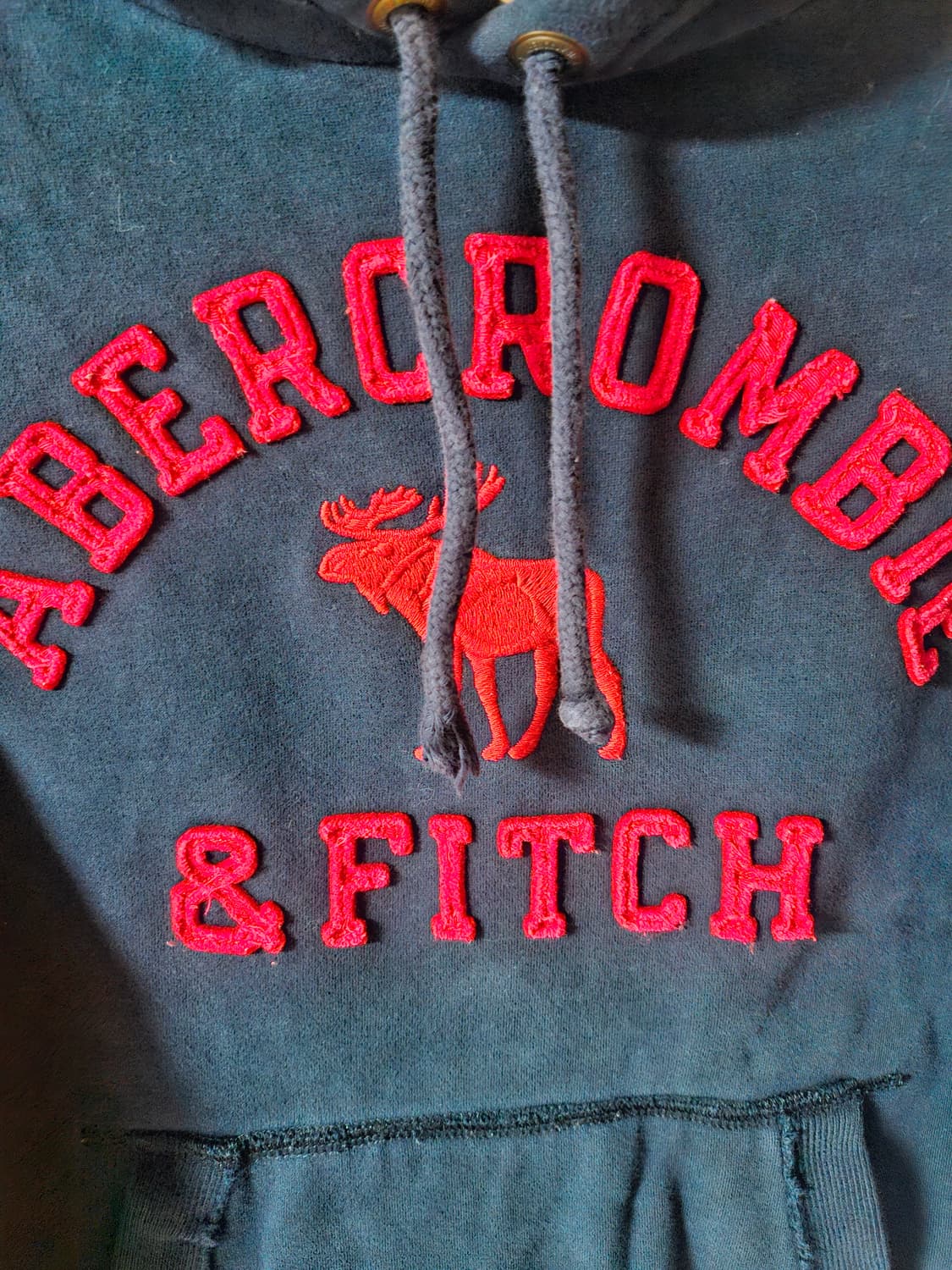 남여공용 아베크롬비 머슬핏 네이비 후드티 L 상품이미지2