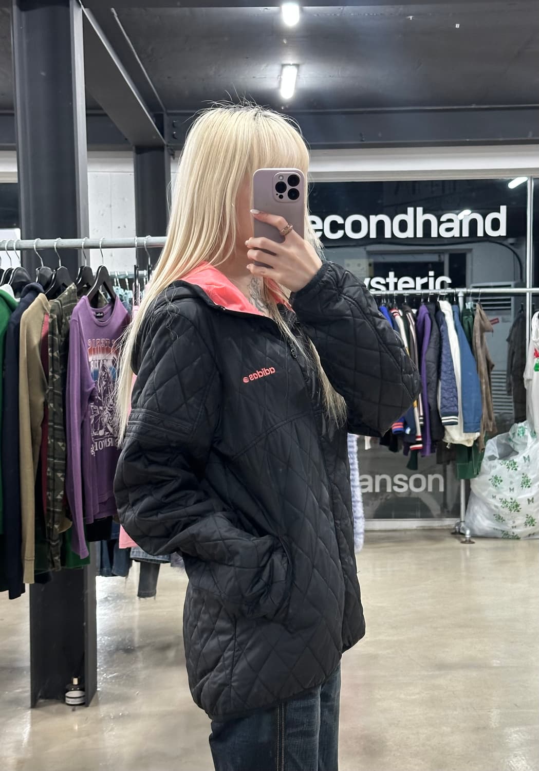 아디다스 퀄팅 누빔 집업 상품이미지1