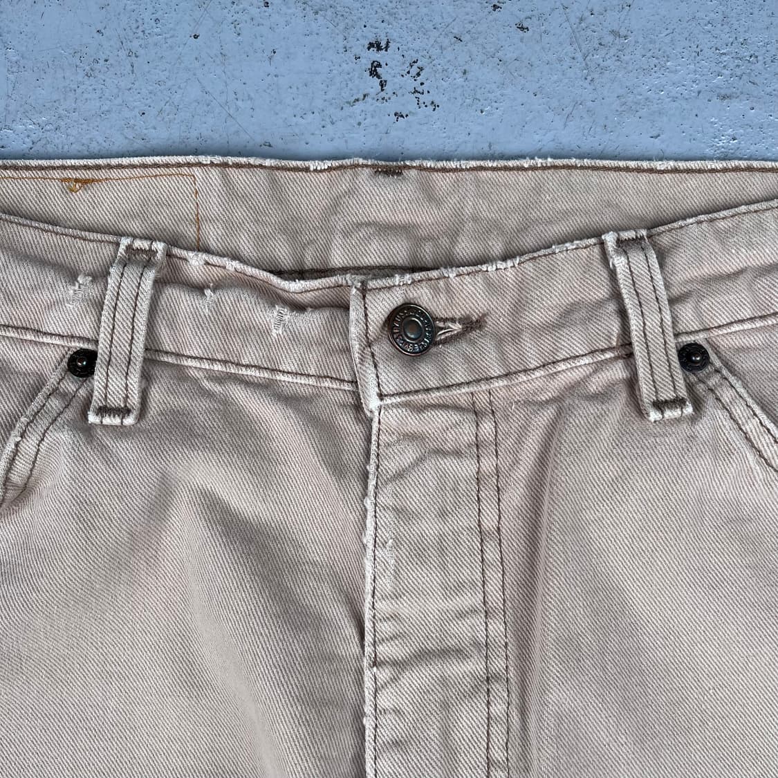 빈티지 리바이스 565 루즈핏 와이드 레그 데님 베이지 상품이미지6