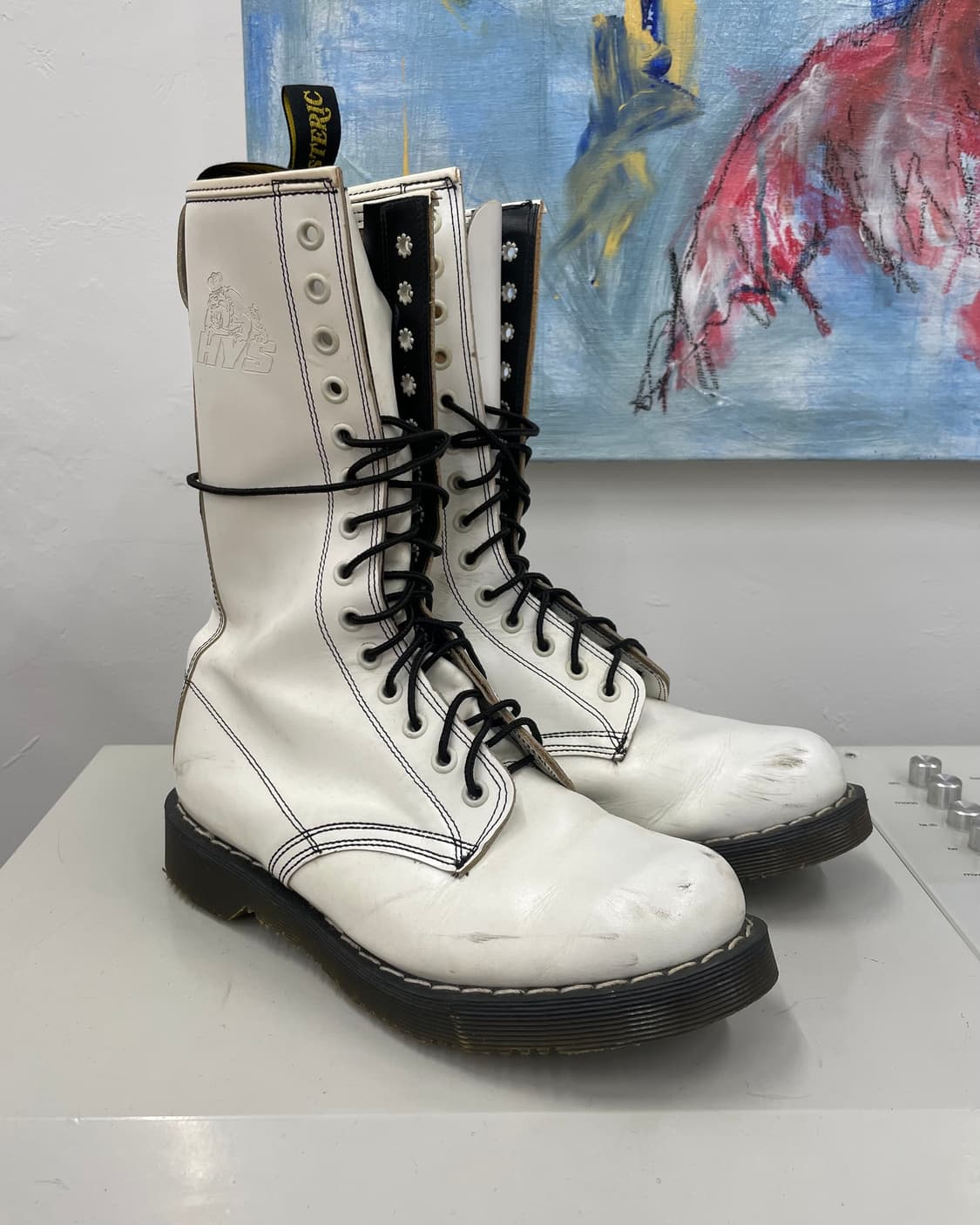 [250] 조지콕스 x 히스테릭글래머 화이트 롱 부츠 상품이미지2