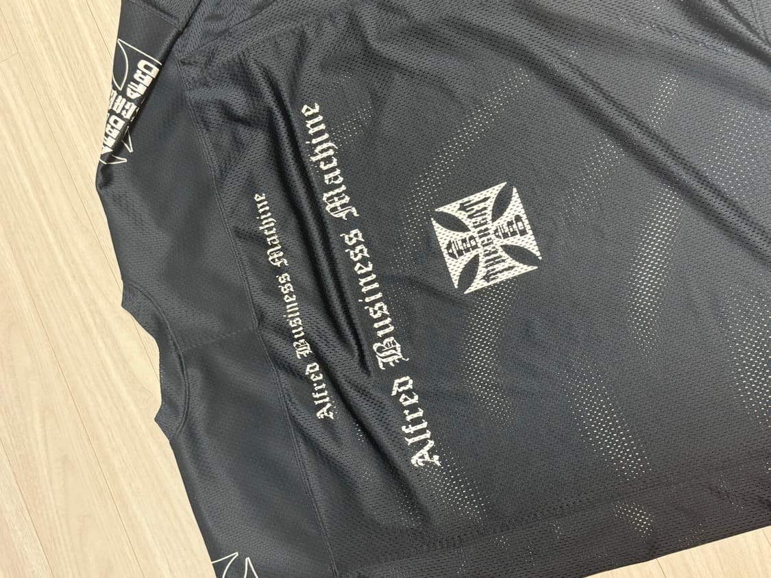Alfred Iron Cross 메쉬 풋볼 저지 블랙 헤리티지플로스 상품이미지9