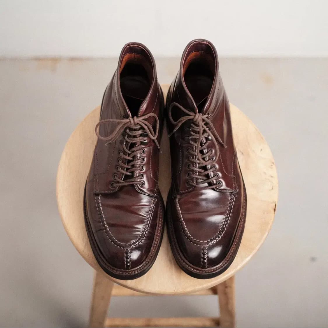 Alden40218HC 6.5D 버건디 코도반 탱커부츠 상품이미지5