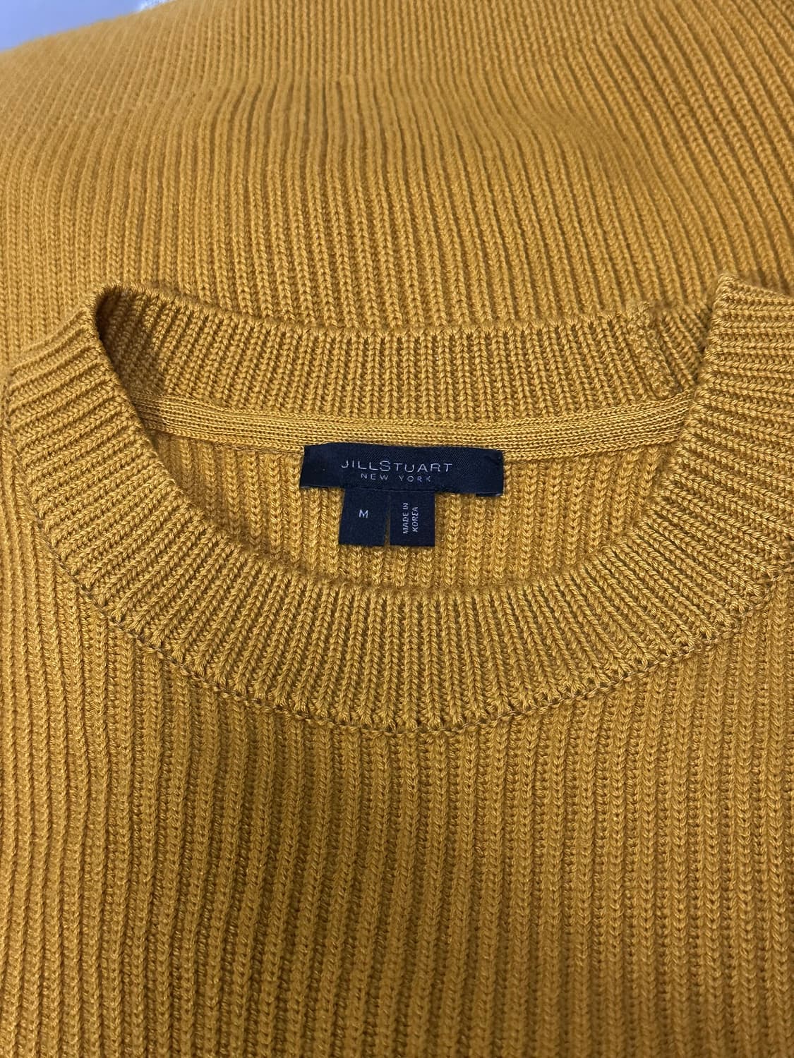 질스튜어트뉴욕 울 블렌드 니트 스웨터 M/100/탠저린 상품이미지5