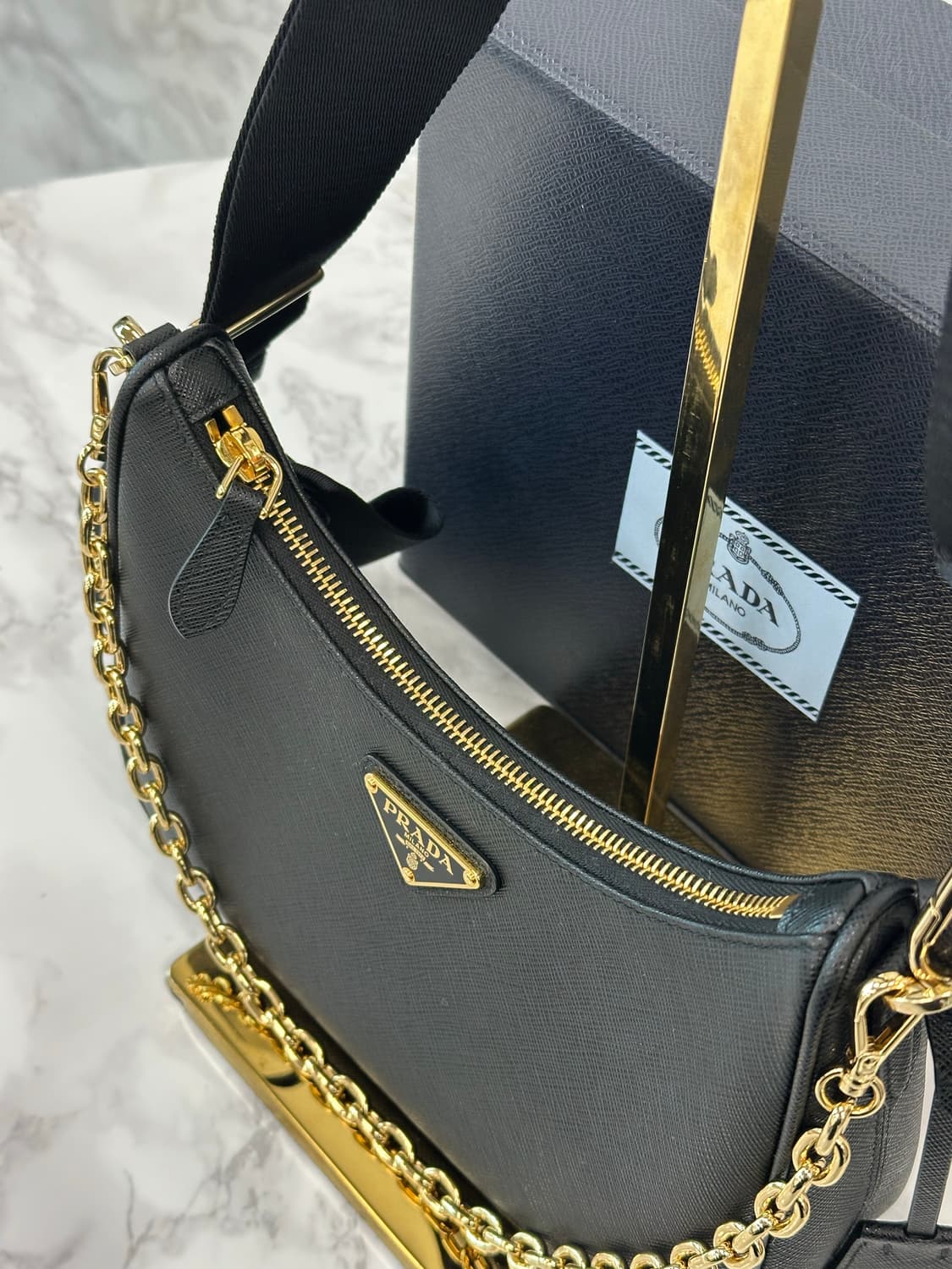 프라다 2005 사피아노 호보백 상품이미지5