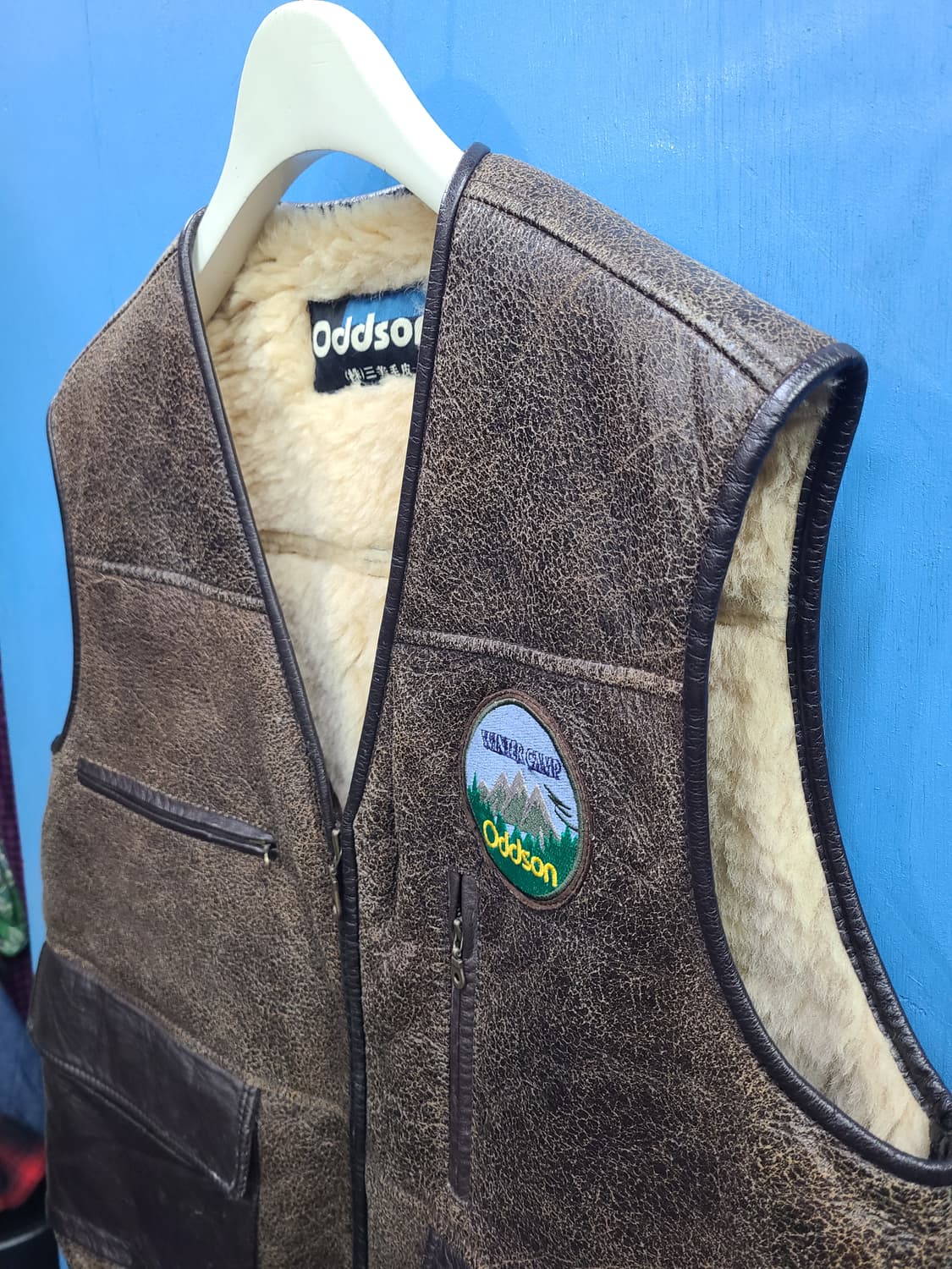 30살 리얼 빈티지 양털양가죽무스탕조끼 like아메카지 상품이미지4