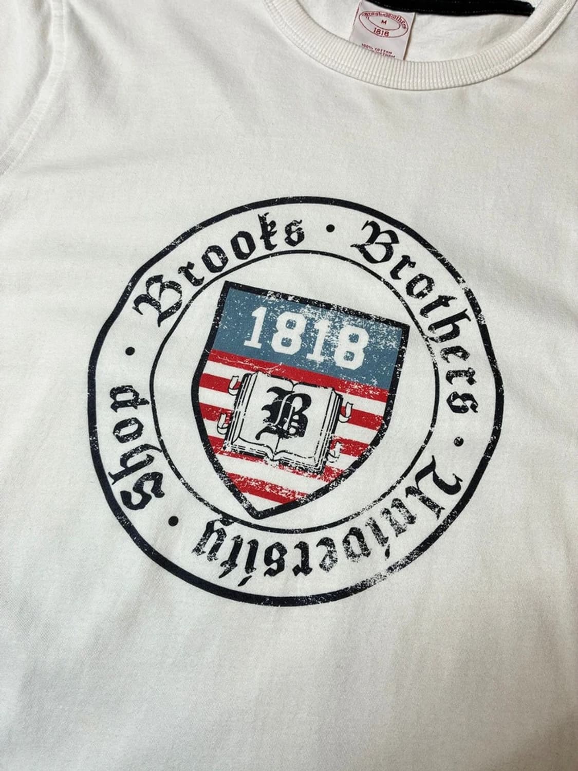 브룩스브라더스 유니버시티 숏슬리브 아메카지 그래픽 티셔츠 PN8618 상품이미지3