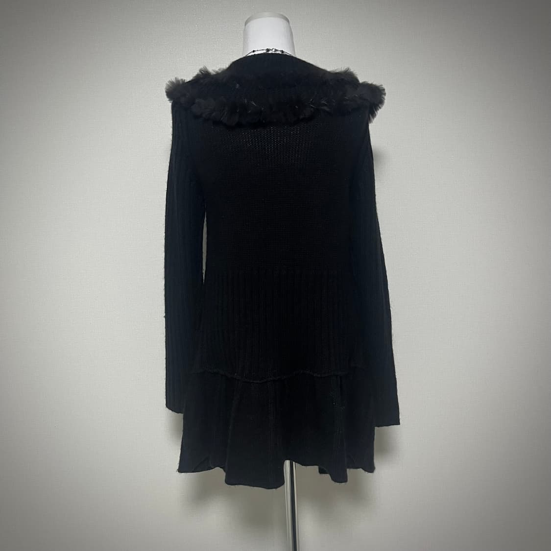 고스로리 공겜여주 프릴 울 니트 가디건 펑크 갸루 상품이미지4