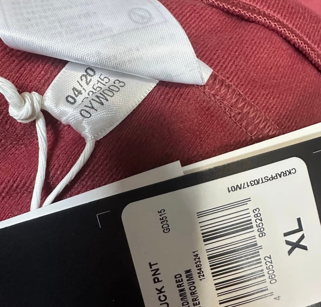 아디다스 스포츠 버건디 바지 (새상품) 상품이미지5