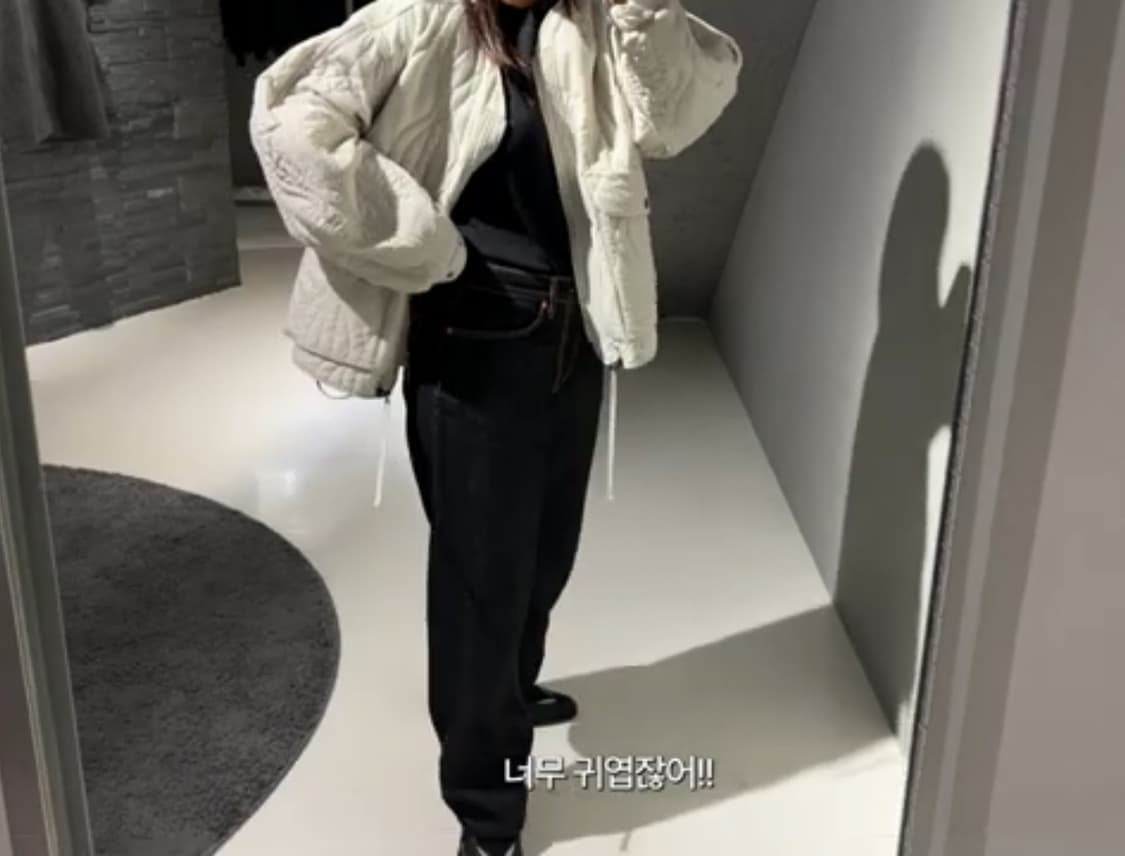 [M] 언어펙티드 퀼티드 가디건 상품이미지3