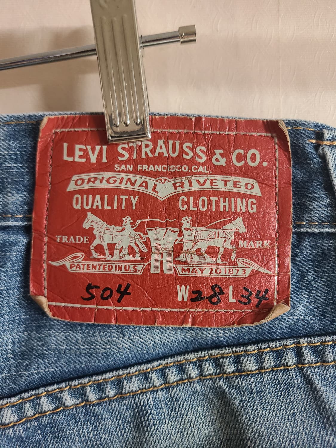 리바이스 504 데님 팬츠 상품이미지7