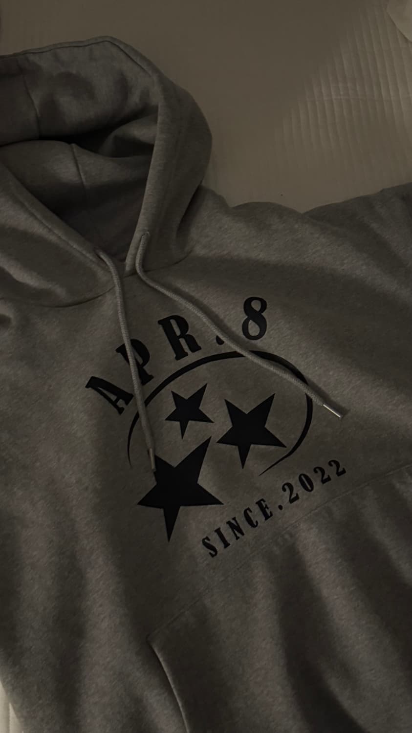 에이프릴에잇 후드티 그레이 M 상품이미지1