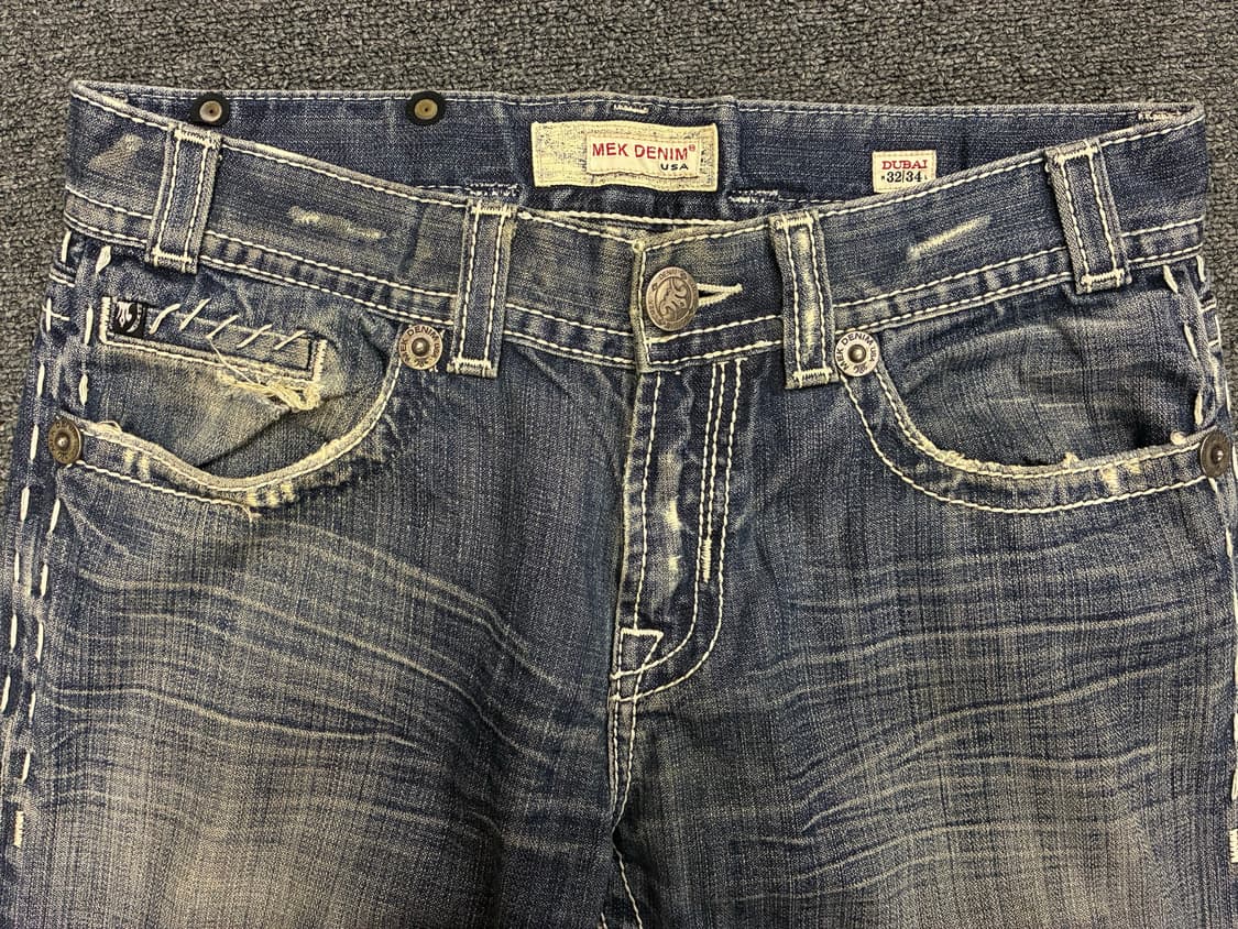 32)Mex Denim 빈티지 스티치 디테일 워싱 데님팬츠 상품이미지6