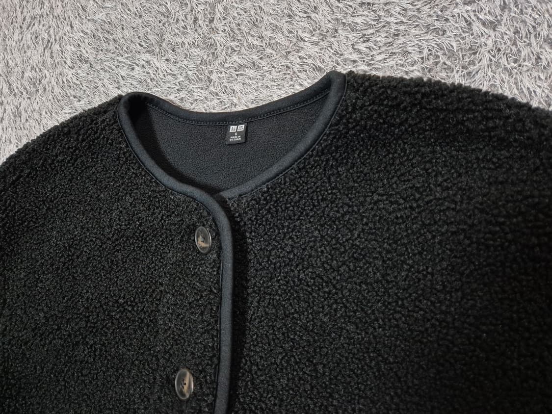 유니클로 여성 뽀글이 기모 플리스 자켓 S 상품이미지2