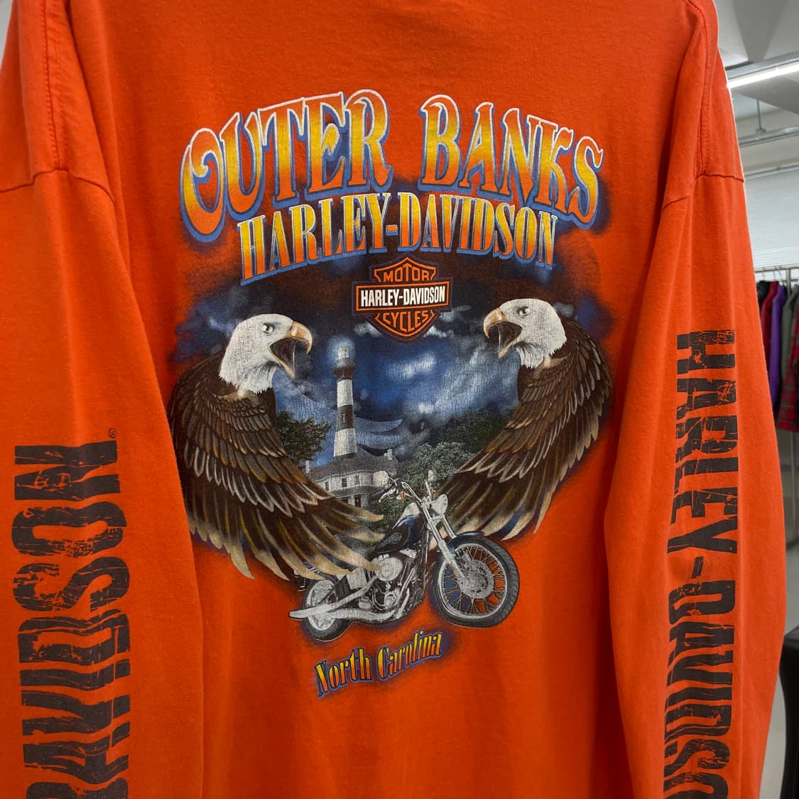 할리데이비슨 이글 바이크 롱슬리브 긴팔 티셔츠 상품이미지4