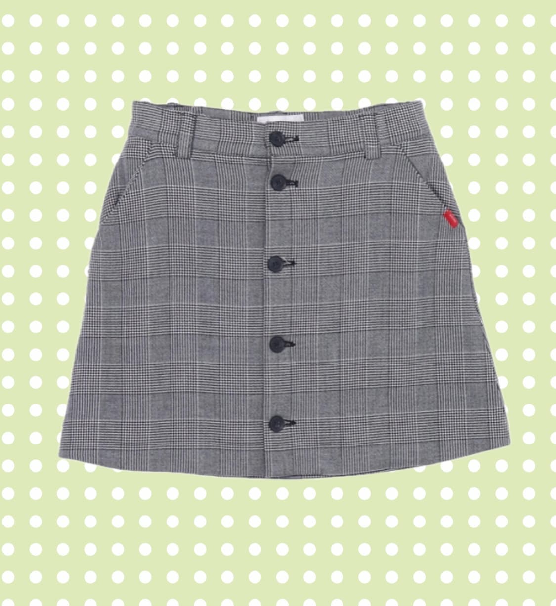 키르시 체크 미니스커트 상품이미지1