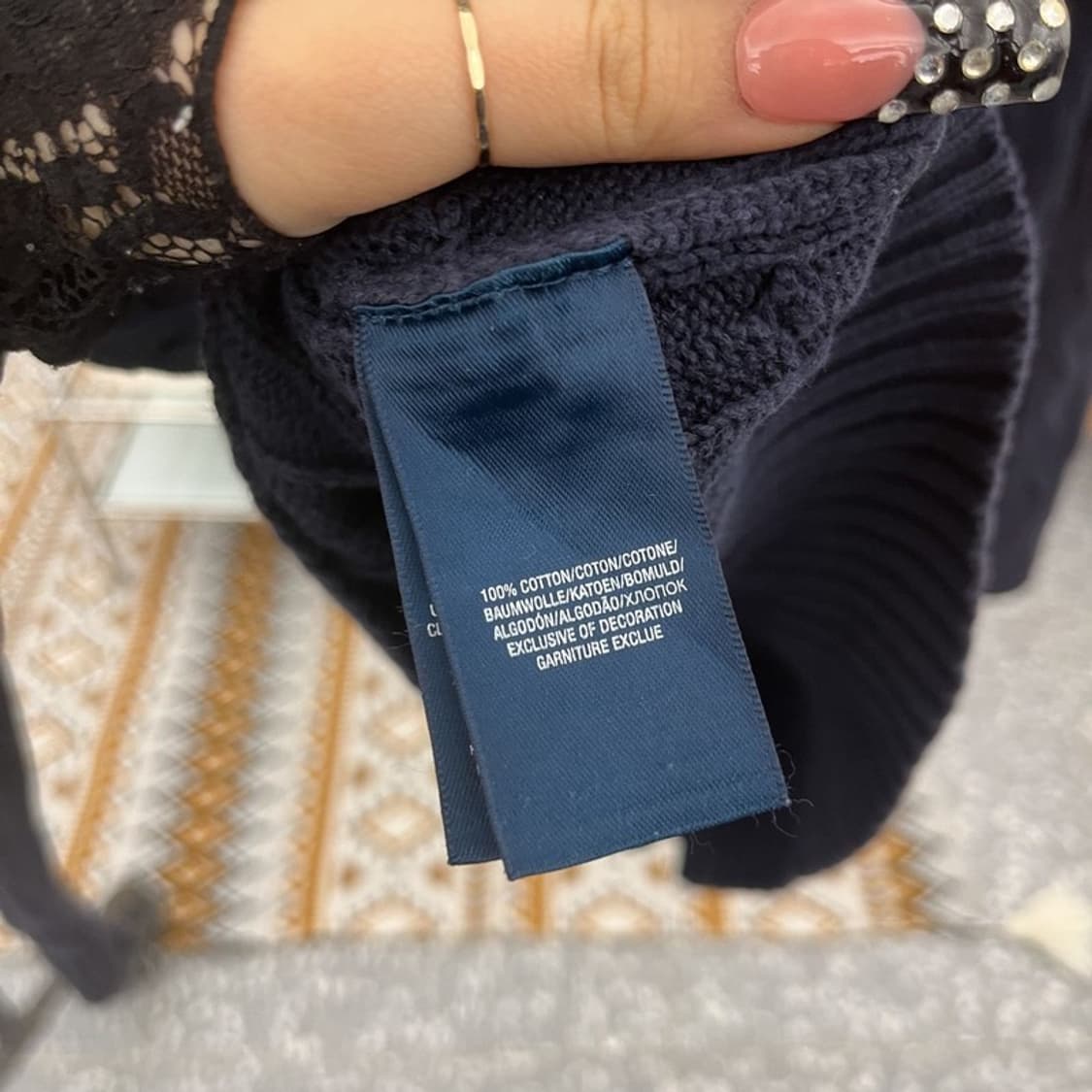 폴로 랄프로렌 빈티지 캐주얼 꽈배기 케이블 니트 L C10535 상품이미지6