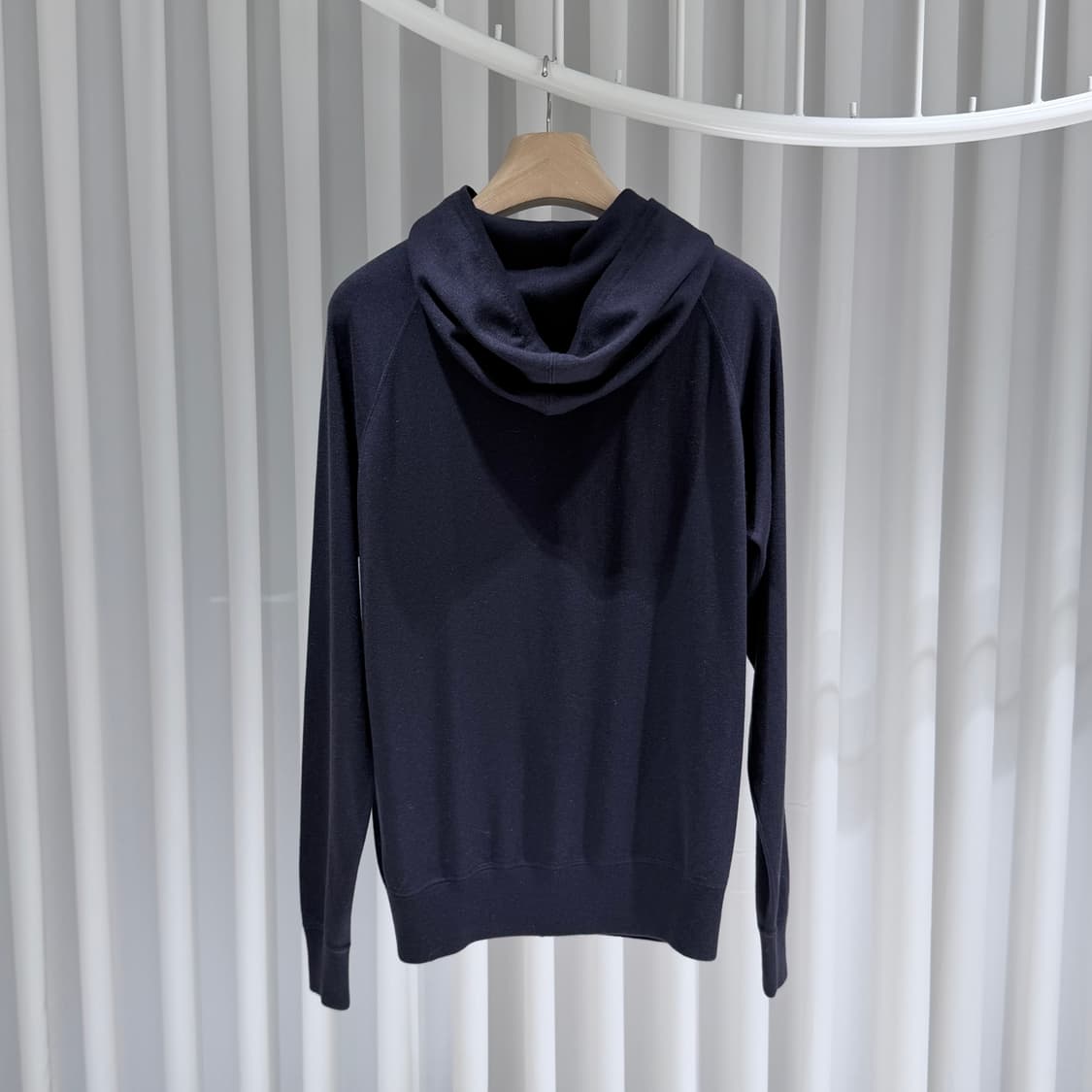 (A+/M) / 로로피아나 실크 캐시미어 네이비 후드집업 팬츠 셋업 상품이미지4