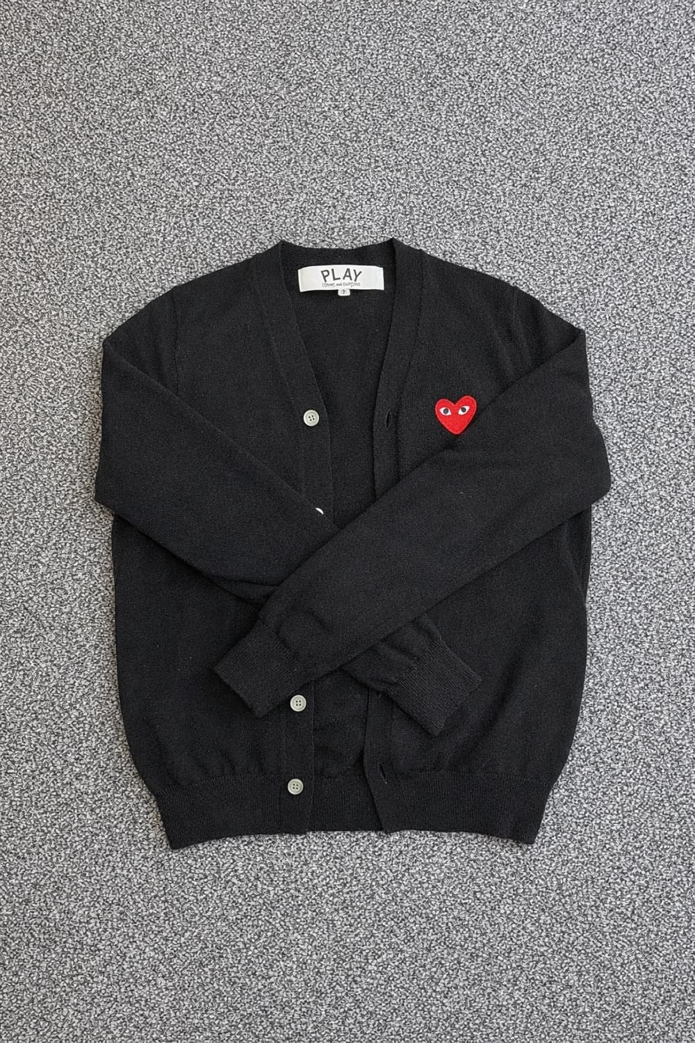 꼼데가르송 블랙 가디건 상품이미지1