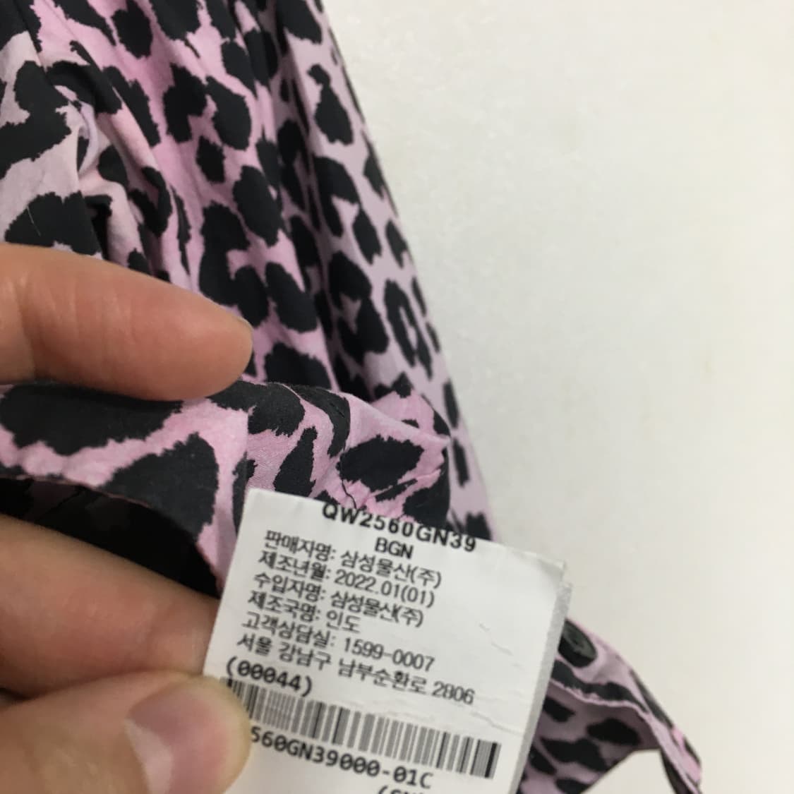GANNI 가니 레오파드 세일러 블라우스 34 상품이미지5