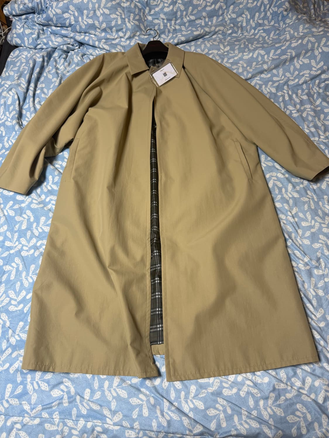 stu 돌먼 체크 베이지 팝니다 상품이미지1