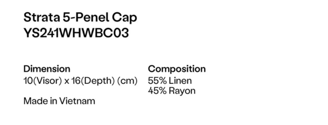 예스아이씨 블랙 캡 Strata 5-Penel Cap Black 상품이미지7